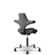 HÅG Capisco 8106 - Steelcut Trio 3 (Kvadrat) - Wol / Polyamide - STT383 - Charcoal - Moss Grey - 200 mm (Zithoogte 46-64mm) - Glijdoppen thumbnail