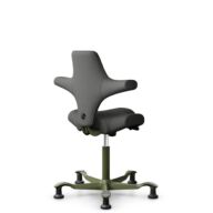HÅG Capisco 8106 - Steelcut Trio 3 (Kvadrat) - Wool / Polyamide - STT383 - Charcoal - Moss Grey - 265 mm (seat height 53-79cm) - Glides thumbnail