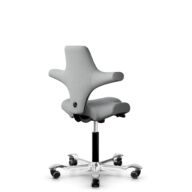 HÅG Capisco 8106 - Steelcut Trio 3 (Kvadrat) - Laine / Polyamide - STT383 - Charcoal - Moss Grey - 265 mm (hauteur d’assise 53–79 cm) - Patins thumbnail