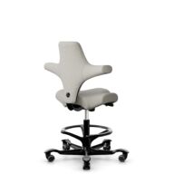 HÅG Capisco 8106 - Steelcut Trio 3 (Kvadrat) - Wool / Polyamide - STT213 - Light beige - Black - 265 mm (seat height 53-79cm) - Soft castors for hard floors thumbnail