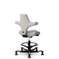HÅG Capisco 8106 - Steelcut Trio 3 (Kvadrat) - Wool / Polyamide - STT213 - Light beige - Black - 265 mm (seat height 53-79cm) - Glides thumbnail