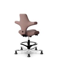 HÅG Capisco 8106 - Steelcut Trio 3 (Kvadrat) - Laine / Polyamide - STT645 - Noir - 265 mm (hauteur d’assise 53–79 cm) - Patins thumbnail
