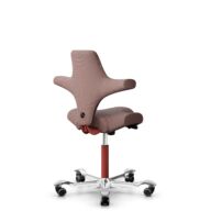 HÅG Capisco 8106 - Steelcut Trio 3 (Kvadrat) - Laine / Polyamide - STT645 - Argent - 150 mm (hauteur d’assise 40–55 cm) - Roues souples pour sols durs thumbnail