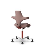 HÅG Capisco 8106 - Steelcut Trio 3 (Kvadrat) - Lana / Poliamida - STT645 - Dusty red - Blush Rose - 265 mm (seat height 53-79cm) - Glides thumbnail