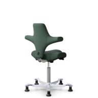 HÅG Capisco 8106 - Steelcut Trio 3 (Kvadrat) - Lana / Poliamida - STT966 Brown grey - Silver - 200 mm (seat height 46-64cm) - Glides thumbnail