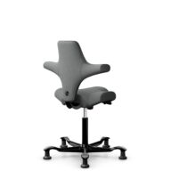 HÅG Capisco 8106 - Cura Loop (Gabriel) - Gerecycled Polyester - CLP60109 - Grey - Zwart - 265 mm (Zithoogte 53-79cm) - Glijdoppen thumbnail
