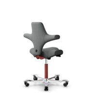 HÅG Capisco 8106 - Cura Loop (Gabriel) - Recycled Polyester - CLP60109 - Grey - Blush Rose - 265 mm (seat height 53-79cm) - Soft castors for hard floors thumbnail