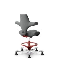 HÅG Capisco 8106 - Cura Loop (Gabriel) - Recycled Polyester - CLP60109 - Grey - Blush Rose - 265 mm (seat height 53-79cm) - Glides thumbnail