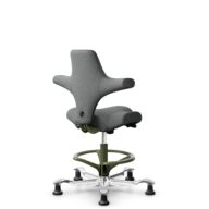 HÅG Capisco 8106 - Cura Loop (Gabriel) - Poliéster reciclados - CLP60109 - Grey - Moss Grey - 265 mm (seat height 53-79cm) - Glides thumbnail