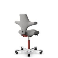 HÅG Capisco 8106 - Cura Loop (Gabriel) - Polyester recyclé - CLP60110 Light grey - Blush Rose - 200 mm (hauteur d’assise 46–64 cm) - Roues souples pour sols durs thumbnail