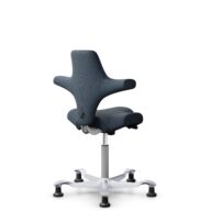 HÅG Capisco 8106 - Cura Loop (Gabriel) - Recycled Polyester - CLP66165 Blue - Silver - 200 mm (seat height 46-64cm) - Glides thumbnail