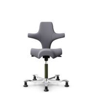 HÅG Capisco 8106 - Xtreme (Camira) - Recycled Polyester - EXR081 - Grey - Moss Grey - 150mm (seat height 40–55cm) - Glides thumbnail