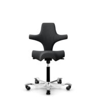 HÅG Capisco 8106 - Select (Gabriel) - Wol / Polyamide - SC60051 - Charcoal - Zwart - 150mm - Harde wielen t.b.v. zachte vloeren thumbnail