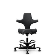 HÅG Capisco 8106 - Select (Gabriel) - Wool / Polyamide - SC60051 - Charcoal - Black - 200 mm (seat height 46-64cm) - Glides thumbnail