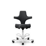 HÅG Capisco 8106 - Select (Gabriel) - Lana / Poliamida - SC60051 - Charcoal - White - 200 mm (seat height 46-64cm) - Hard castors for soft floors thumbnail