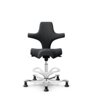 HÅG Capisco 8106 - Select (Gabriel) - Laine / Polyamide - SC60051 - Charcoal - Blanc - 265 mm (hauteur d’assise 53–79 cm) - Patins thumbnail