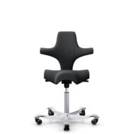 HÅG Capisco 8106 - Select (Gabriel) - Lana / Poliamida - SC60051 - Charcoal - Silver - 150mm (seat height 40–55cm) - Soft castors for hard floors thumbnail
