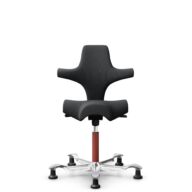 HÅG Capisco 8106 - Select (Gabriel) - Laine / Polyamide - SC60051 - Charcoal - Blush Rose - 265 mm (hauteur d’assise 53–79 cm) - Patins thumbnail