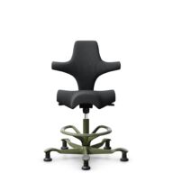HÅG Capisco 8106 - Select (Gabriel) - Laine / Polyamide - SC60051 - Charcoal - Moss Grey - 265 mm (hauteur d’assise 53–79 cm) - Patins thumbnail