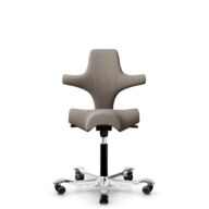 HÅG Capisco 8106 - Select (Gabriel) - Wool / Polyamide - SC60129 - Beige - Black - 265 mm (seat height 53-79cm) - Soft castors for hard floors thumbnail