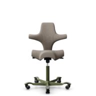 HÅG Capisco 8106 - Select (Gabriel) - Wool / Polyamide - SC60129 - Beige - Moss Grey - 265 mm (seat height 53-79cm) - Hard castors for soft floors thumbnail