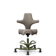 HÅG Capisco 8106 - Select (Gabriel) - Wol / Polyamide - SC60129 - Beige - Moss Grey - 265 mm (Zithoogte 53-79cm) - Glijdoppen thumbnail