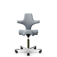 HÅG Capisco 8106 - Select (Gabriel) - Wol / Polyamide - SC60139 - Light grey - Wit - 150mm - Harde wielen t.b.v. zachte vloeren thumbnail