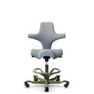 HÅG Capisco 8106 - Select (Gabriel) - Laine / Polyamide - SC60139 - Light grey - Blanc - 200 mm (hauteur d’assise 46–64 cm) - Roues dures pour sols souples thumbnail