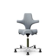 HÅG Capisco 8106 - Select (Gabriel) - Lana / Poliamida - SC60139 - Light grey - White - 200 mm (seat height 46-64cm) - Glides thumbnail