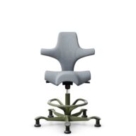 HÅG Capisco 8106 - Select (Gabriel) - Laine / Polyamide - SC60139 - Light grey - Blanc - 200 mm (hauteur d’assise 46–64 cm) - Patins thumbnail