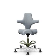 HÅG Capisco 8106 - Select (Gabriel) - Wool / Polyamide - SC60139 - Light grey - White - 265 mm (seat height 53-79cm) - Glides thumbnail
