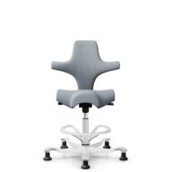 HÅG Capisco 8106 - Select (Gabriel) - Wool / Polyamide - SC60139 - Light grey - Silver - 265 mm (seat height 53-79cm) - Glides thumbnail