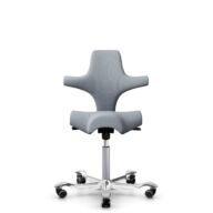 HÅG Capisco 8106 - Select (Gabriel) - Lana / Poliamida - SC60139 - Light grey - Blush Rose - 265 mm (seat height 53-79cm) - Hard castors for soft floors thumbnail