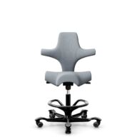 HÅG Capisco 8106 - Select (Gabriel) - Wool / Polyamide - SC60139 - Light grey - Moss Grey - 265 mm (seat height 53-79cm) - Soft castors for hard floors thumbnail