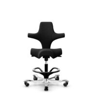 HÅG Capisco 8106 - Select (Gabriel) - Laine / Polyamide - SC60999 - Black - Noir - 200 mm (hauteur d’assise 46–64 cm) - Roues dures pour sols souples thumbnail
