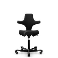 HÅG Capisco 8106 - Select (Gabriel) - Laine / Polyamide - SC60999 - Black - Noir - 200 mm (hauteur d’assise 46–64 cm) - Roues souples pour sols durs thumbnail