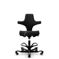 HÅG Capisco 8106 - Select (Gabriel) - Laine / Polyamide - SC60999 - Black - Noir - 200 mm (hauteur d’assise 46–64 cm) - Roues souples pour sols durs thumbnail