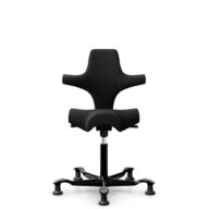 HÅG Capisco 8106 - Select (Gabriel) - Wool / Polyamide - SC60999 - Black - Black - 265 mm (seat height 53-79cm) - Glides thumbnail