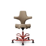 HÅG Capisco 8106 - Select (Gabriel) - Laine / Polyamide - SC61184 - Light brown - Blush Rose - 200 mm (hauteur d’assise 46–64 cm) - Patins thumbnail