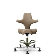 HÅG Capisco 8106 - Select (Gabriel) - Wool / Polyamide - SC61184 - Light brown - Moss Grey - 200 mm (seat height 46-64cm) - Glides thumbnail