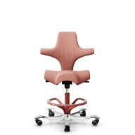 HÅG Capisco 8106 - Select (Gabriel) - Lana / Poliamida - SC64213 - Light blush - Blush Rose - 200 mm (seat height 46-64cm) - Soft castors for hard floors thumbnail