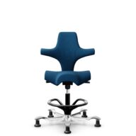 HÅG Capisco 8106 - Select (Gabriel) - Wolle / Polyamid - SC66071 - Navy blue - Schwarz - 200 mm (Sitzhöhe 46-64cm) - Bodengleiter thumbnail