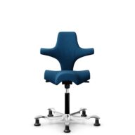 HÅG Capisco 8106 - Select (Gabriel) - Wolle / Polyamid - SC66071 - Navy blue - Schwarz - 265 mm (Sitzhöhe 53-79cm) - Bodengleiter thumbnail