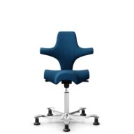 HÅG Capisco 8106 - Select (Gabriel) - Wool / Polyamide - SC66071 - Navy blue - White - 200 mm (seat height 46-64cm) - Glides thumbnail