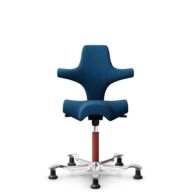 HÅG Capisco 8106 - Select (Gabriel) - Laine / Polyamide - SC66071 - Navy blue - Blush Rose - 265 mm (hauteur d’assise 53–79 cm) - Patins thumbnail