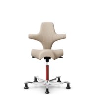 HÅG Capisco 8106 - Select (Gabriel) - Wol / Polyamide - SC61188 - Light beige - Blush Rose - 265 mm (Zithoogte 53-79cm) - Glijdoppen thumbnail