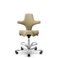 HÅG Capisco 8106 - Select (Gabriel) - Lana / Poliamida - SC62097 - Light ochre - Silver - 265 mm (seat height 53-79cm) - Soft castors for hard floors thumbnail