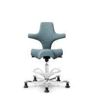 HÅG Capisco 8106 - Select (Gabriel) - Laine / Polyamide - SC67098 - Glacier blue - Blanc - 200 mm (hauteur d’assise 46–64 cm) - Patins thumbnail