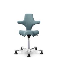 HÅG Capisco 8106 - Select (Gabriel) - Wool / Polyamide - SC67098 - Glacier blue - Silver - 200 mm (seat height 46-64cm) - Glides thumbnail