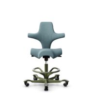 HÅG Capisco 8106 - Select (Gabriel) - Wool / Polyamide - SC67098 - Glacier blue - Moss Grey - 200 mm (seat height 46-64cm) - Soft castors for hard floors thumbnail